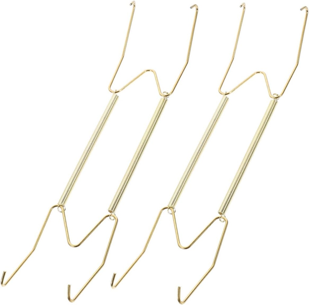 IMIKEYA 2pcs Invisible Plate Hangers Decorative Plate Holder for Wall Mounting