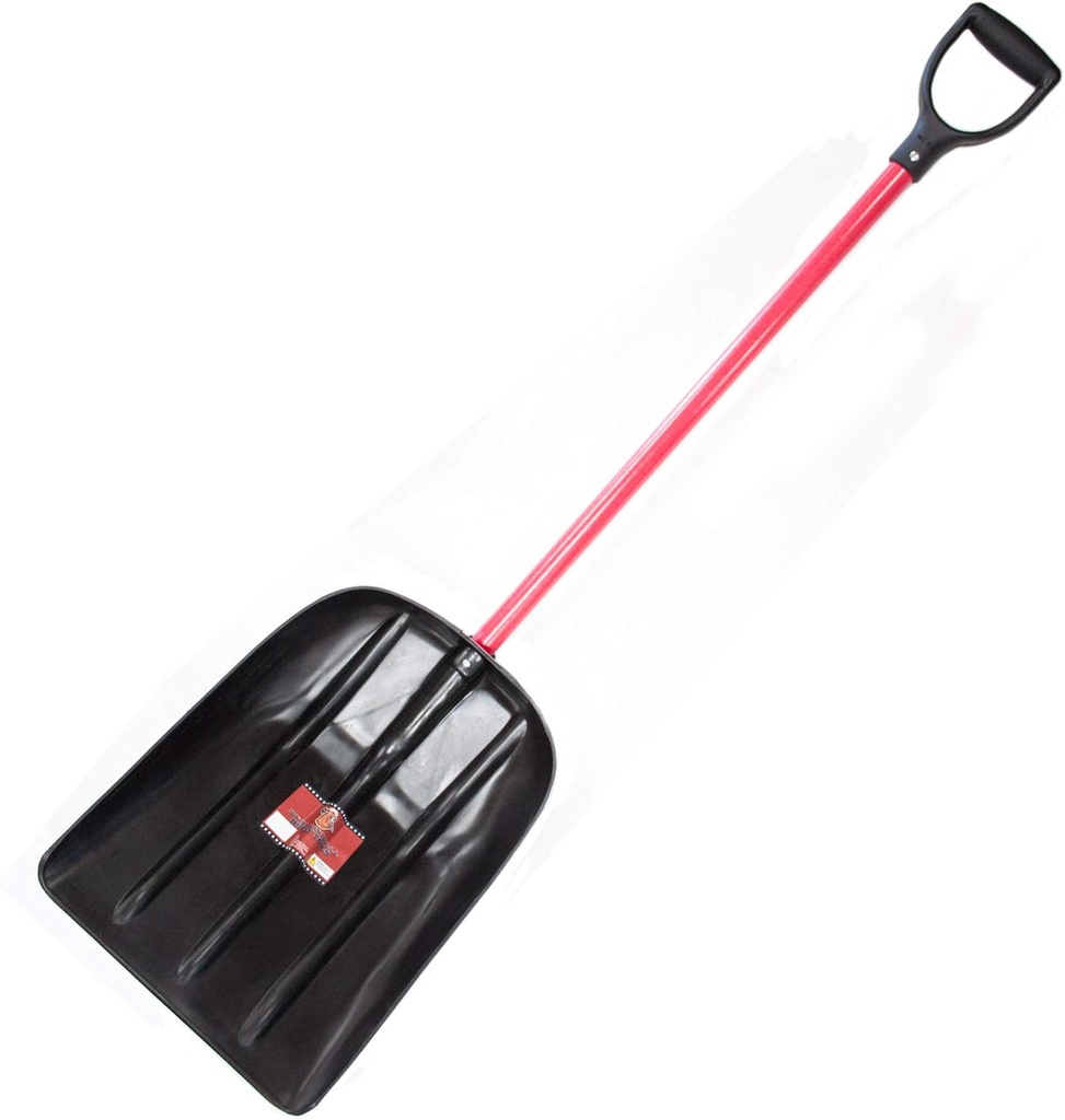 BULLY TOOLS 92400 Snow/Grain Shovel. Fiberglass Dgrip Handle.