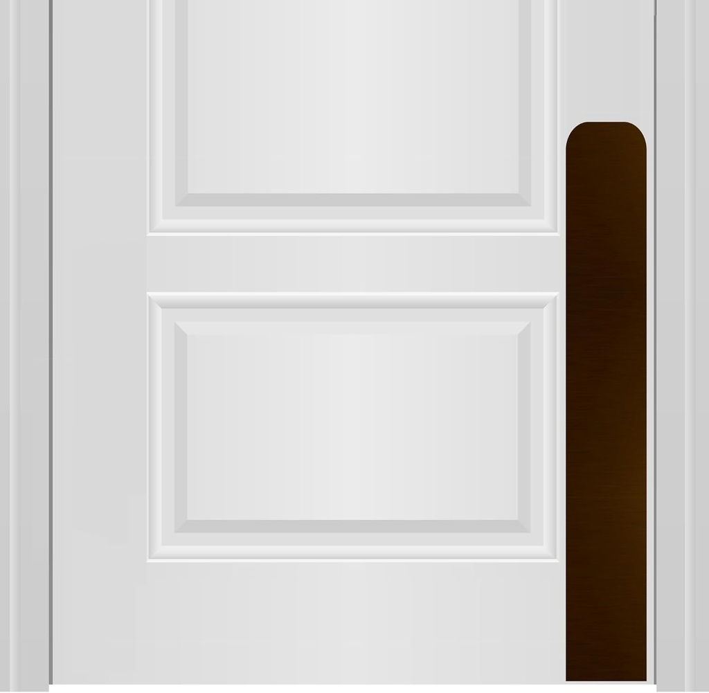 Deck the Door Decor Dog Scratch Door Protection Plate - Elegant Anodized Aluminum for All Door Types. Pet-Safe with Polished Edges and Rounded Corners. 3M Adhesive Mount - Oil Rubbed Bronze 4x30in