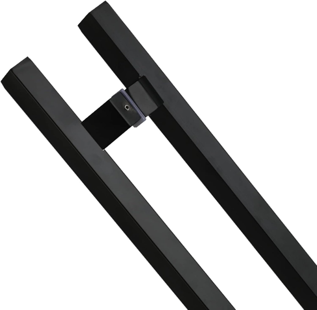 Large Commercial Pull Door Handle Rectangle, Double-Sided Sliding Barn Handle, Handle Parts Replacement Hardware Set, Stainless Steel, 80 100 120 150 cm Long