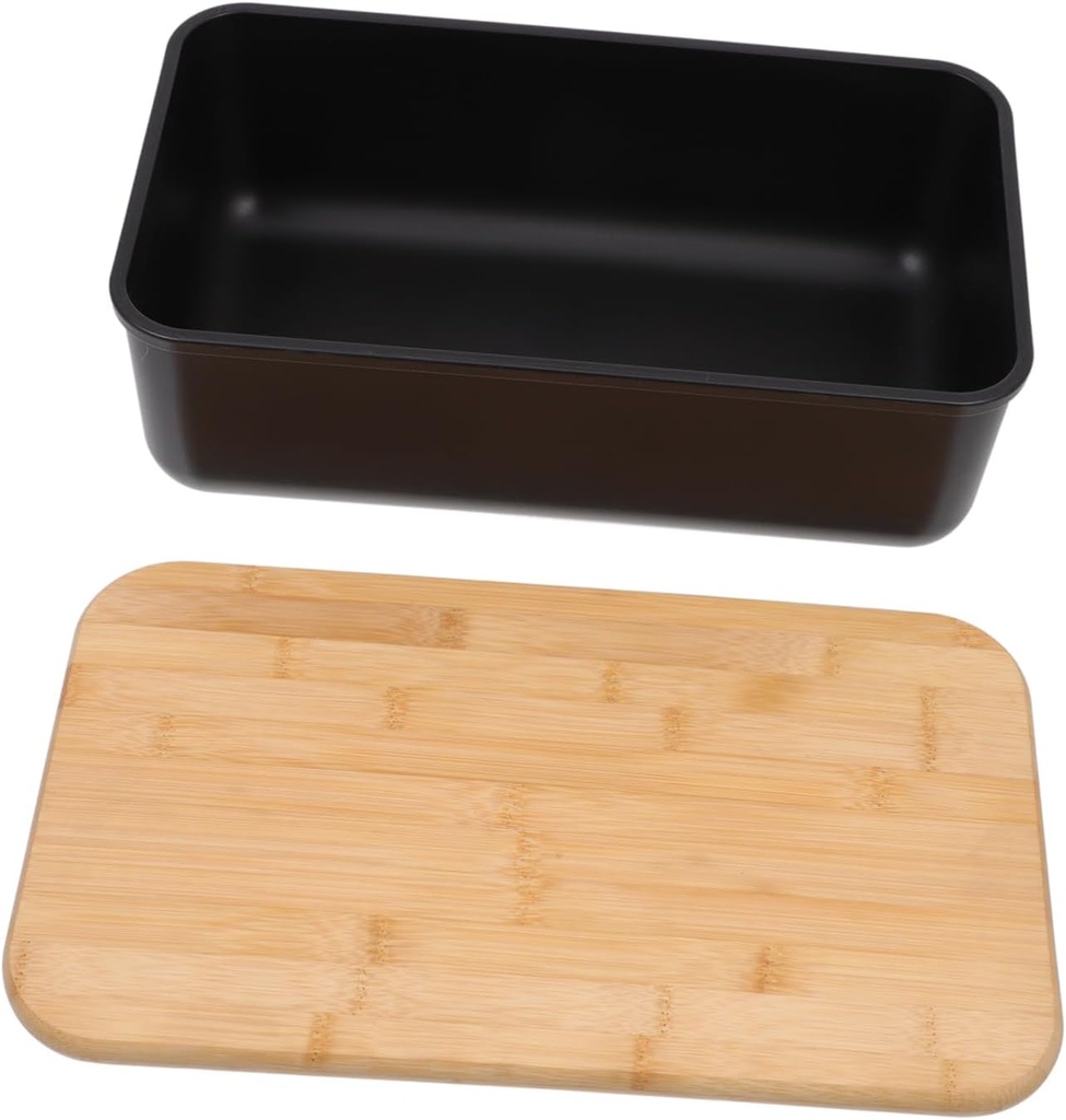 Unomor Bread Storage Box Lid Multi-functional Food Container for Home Kitchen Stylish Bakery Organizer Non- for Storing Homemade Bread and Snacks