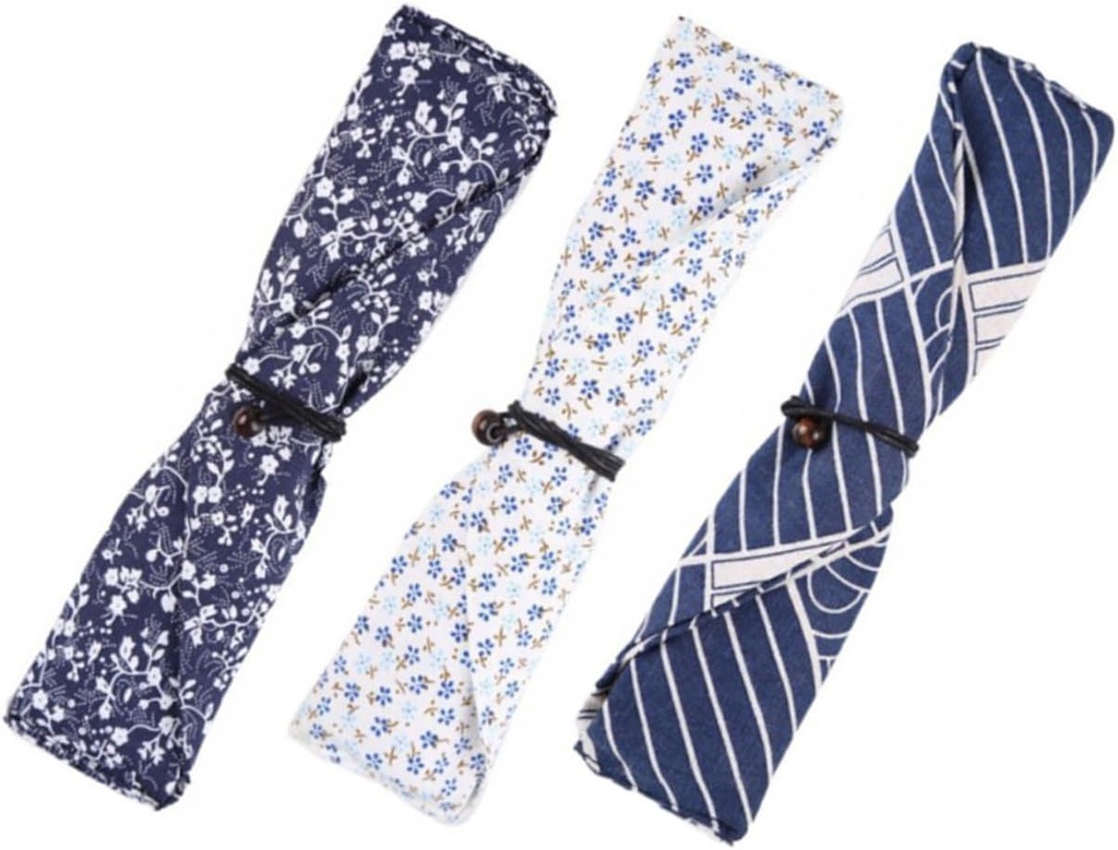 3pcs Japanese Cutlery Holder Bag Silverware Storage Lunch Bag Picnic Chopsticks Sleeves Safe Material