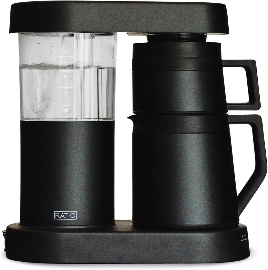 Ratio Coffee Series 1 Six Coffee Maker - Pour-Over Coffee Machine - Makes 2-8 Cups - 6.75" D x 13.5" W x 14.25" H