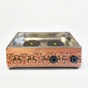 Traditional Handcrafted Copper Sand Coffee Maker Machine – With 8-Pots – 2000 W, 110 Volt – Authentic Turkish Coffee Experience rich in foam