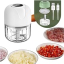 USB Rechargebale Electric Garlic Grinder - 2023 New Mini Portable Wireless Chopper Electric, Mini Chopper Small Blender Food Processor, Onion Meat Nut Chopper Vegetable Cutter