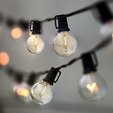 Lampat String Lights, LED 25 Light Bulbs 25Ft G40 Globe String Lights with Bulbs-UL Listd for Indoor/Outdoor Commercial Decor
