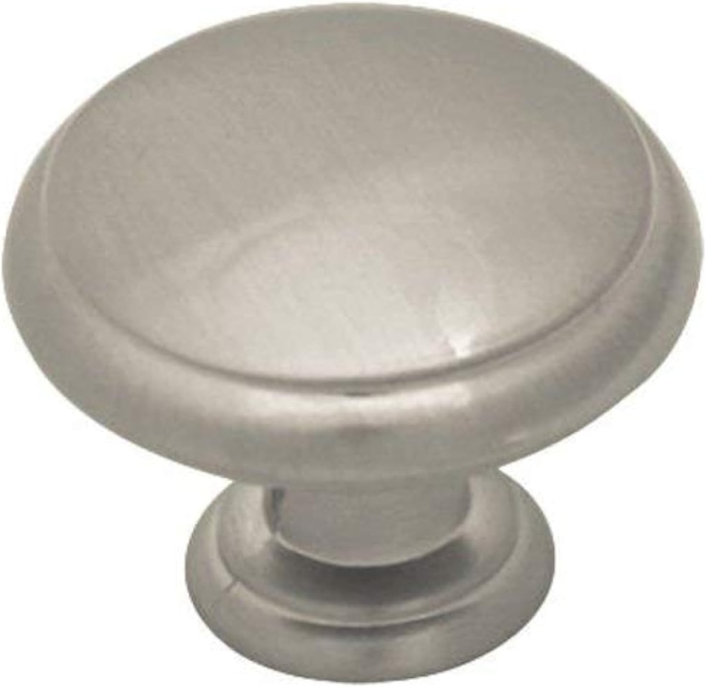 Cosmas 25 Pack 5422SN Satin Nickel Cabinet Hardware Mushroom Knob - 1-3/16" Diameter