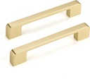 10 Pack 5 Inch Brushed Gold Cabinet Pulls Soild Zinc Alloy Gold Cabinet Handles - Brass Dresser Drawer Pulls for Kitchen Cabinet Hardware Zinc Alloy Handles