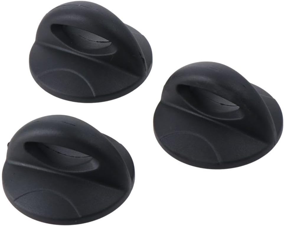 3pcs Pot Lid Handle Replacement, 3 inch Reusable Stainless Steel Crock Pot Lid, Universal Lid Parts for Kitchen Cookware, Portable Home Gadgets(Black)