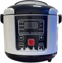 2L Electric Mini Rice Cooker, Multi-Cooker for Car & Truck, Portable Cooking Machine with Non-Stick Pot for Travel, Truckers & Home Use