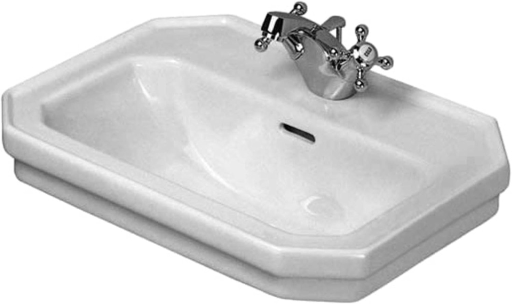Handrinse basin 500mm 1930 white with OF with TP 1 TH