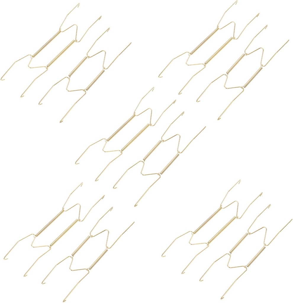 Uonlytech 10pcs Wall Plate Hanger Plates Spring Holder High Strength Wall Hook for Exhibition Gallery Office and Home Use