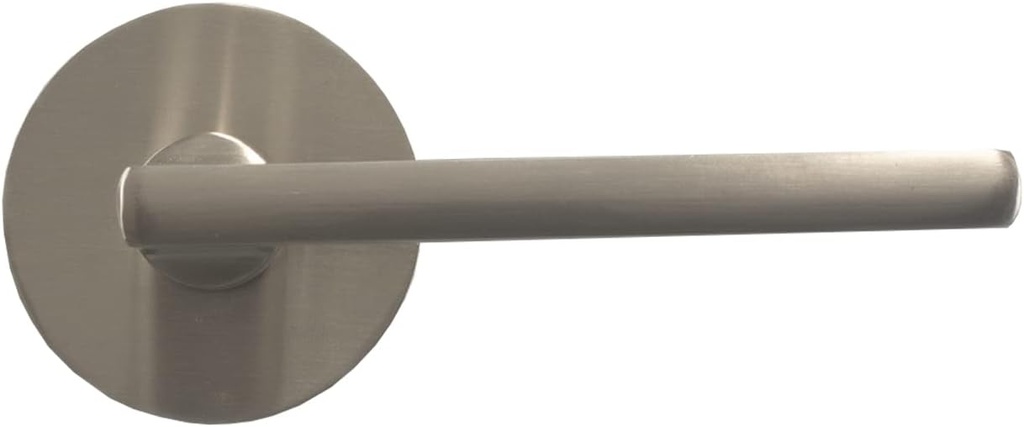 Delaney Bravura Hardware Charlotte Passage Door Handle, Fits Doors 1-3/8 to 1-3/4 in Thick, Satin Nickel – Reversible Left/Right-Handed Hallway, Closet Door Lever with Latch – Easily Install