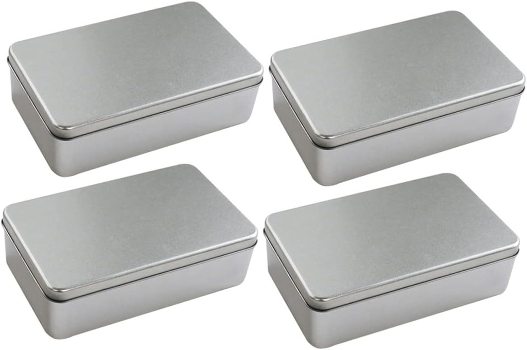 4pcs Design Cookie Jar Airtight Lids Storage Boxes Tinplate Cookie Containers