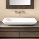 Signature Hardware 289330 Alanna 31" Resin Vessel Bathroom Sink - White