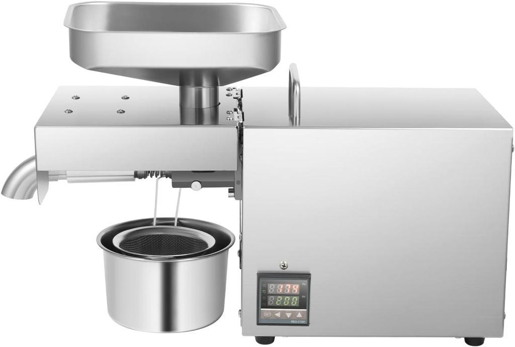 610W Automatic Nut Flax Seeds Oil Press Machine Commercial Kitchen Extractor