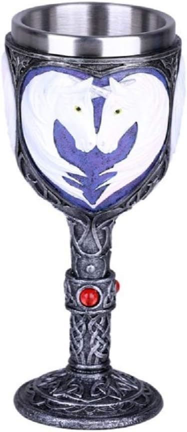 Pacific Trading Unicorn Pair Goblet Chalice Wine Cup New