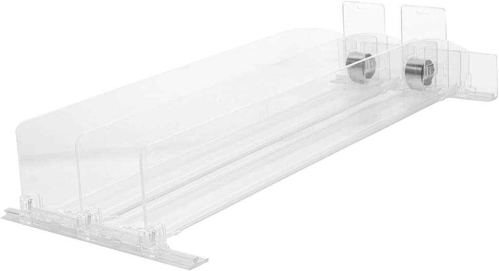 Automatic Sliding Tray Organizer for Vending Machines Compact Drink Pusher for Beverages and Snacks Efficient Space-saving Design for Shelves and Displays