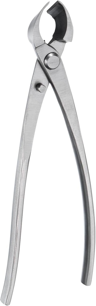 HARFINGTON Bonsai Concave Cutter 8.3 Inch 210mm Bonsai Tool Branch Cutter Gardening Shears Scissors Concave Pruner for Branch Cutting, Silver