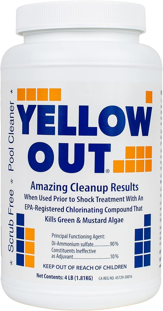 Yellow Out Swimming Pool Chlorine Shock Enhancing Treatment - 4 lbs.