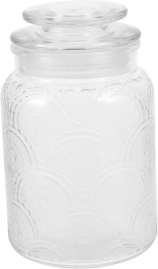 Happyyami Small Mason Jars Snack Storage Canister Sealed Lid for Cereals Cookies Tea Dried Food