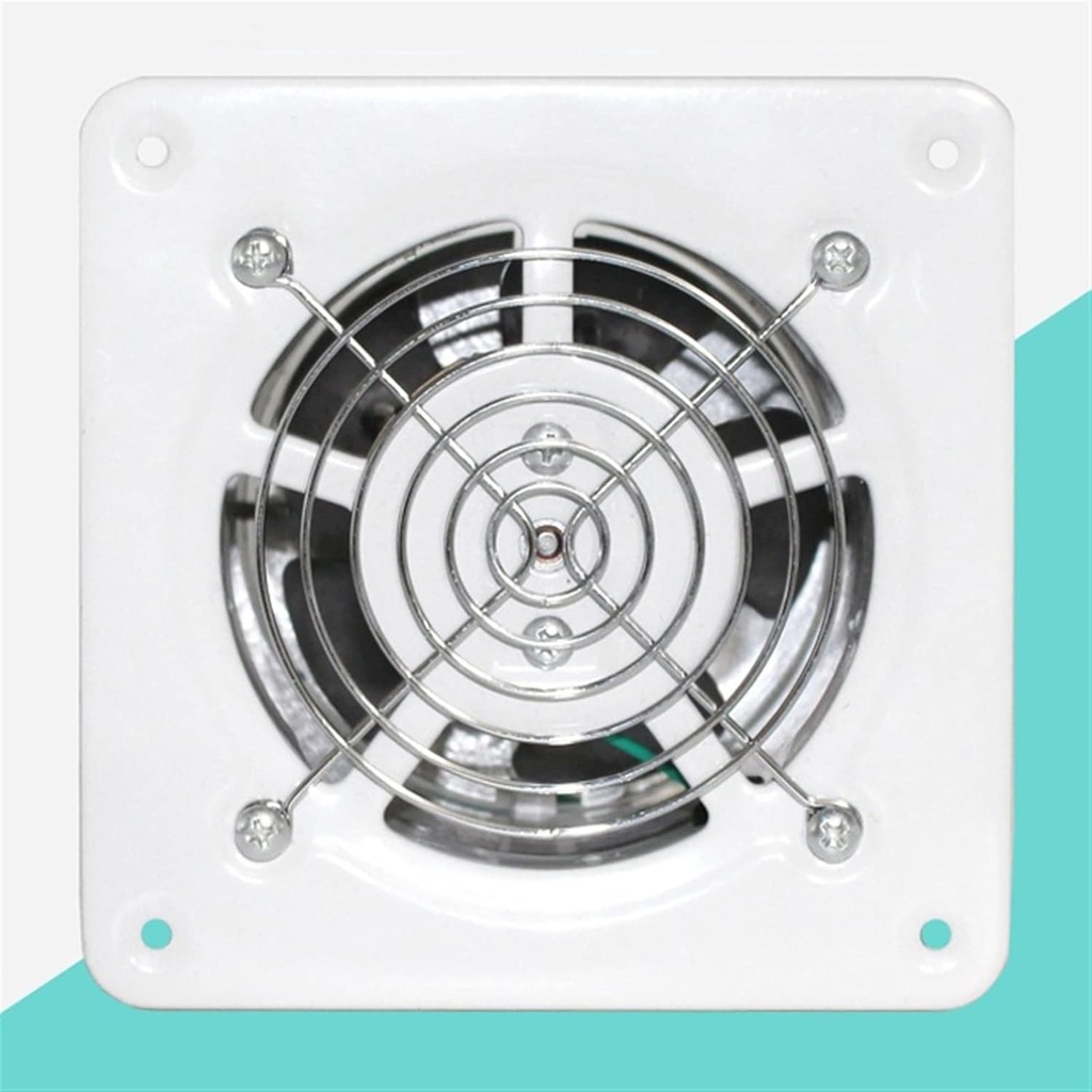 ventilation fan 4 Inch Exhaust Fan Dust Blower Used for Kitchen Toilet Wall Window Mute Axial Flow Fan Square Shape Ventilation Fan with Net Cover and Check Valve ventilating fan, 20010125