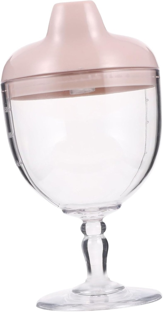 SUPVOX Goblet Party Cup Leak- Elegant Design for Boy Girl Cold Heat Resistant Drinking Bottle Lightweight Easy to Hold for Milk and Water for Parties Everyday Use