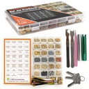 Re-Key Kit SC1 & SC4 Keyway – Complete Rekeying Kit for Sc-hlage Locks, with Extended Tailpieces, Bottom pins #0–#9, Caps Springs – Sc-hlage Deadbolt Rekey Kit & Defiant Rekey Kit Alternative