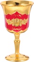 LUOZZY Stemmed Chinese Liquor Tasting Cups Elegant Vintage Wine Goblets for Home Parties Festive Decorations Professional Drinkware