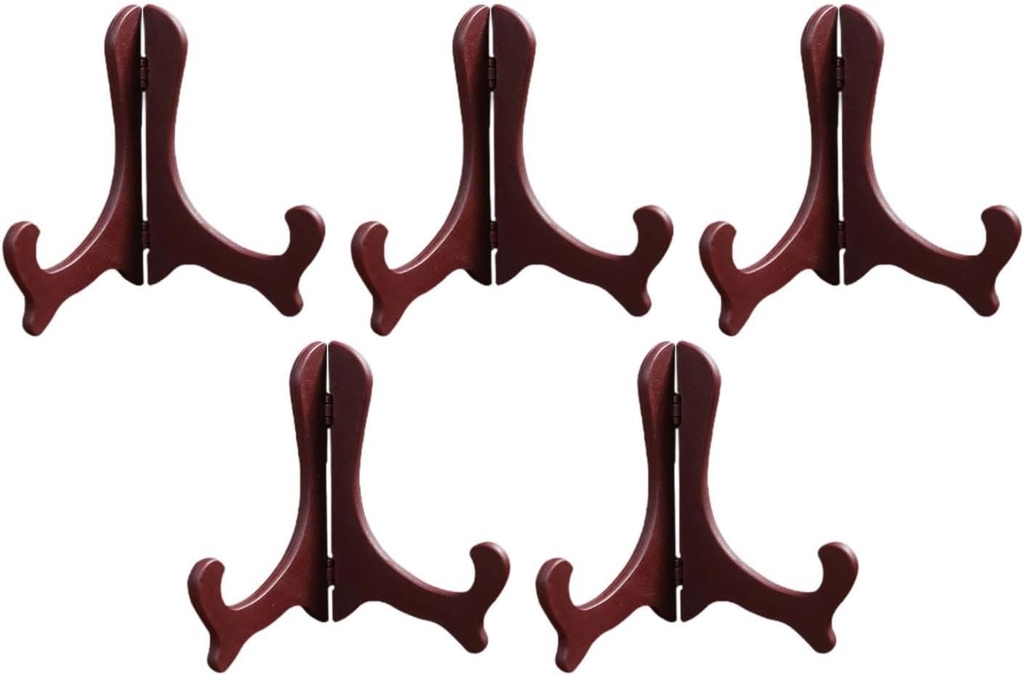 5 Pieces of Plate Holders for Puerh Tea Cakes , Brown