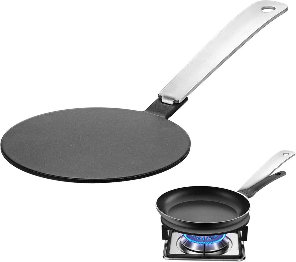 Luxshiny Cooktop Induction Adapter Heat Diffuser Plate Stainless Steel Non-induction Cookware for Gas Stove