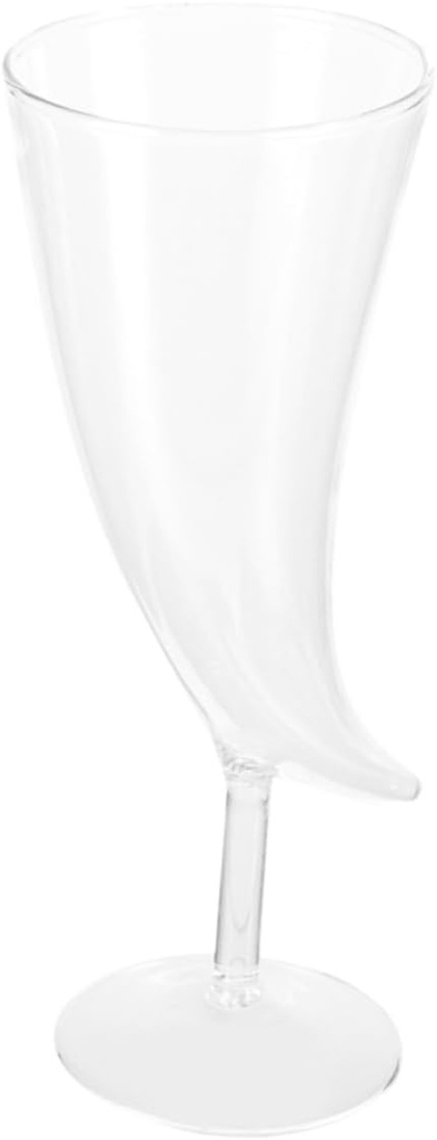 Zerodeko Moon Shape Cocktail Glass Unique Creative Goblet for Parties Molecular Technology Beverage Cup Decorative Wine Glass for Special Occasions