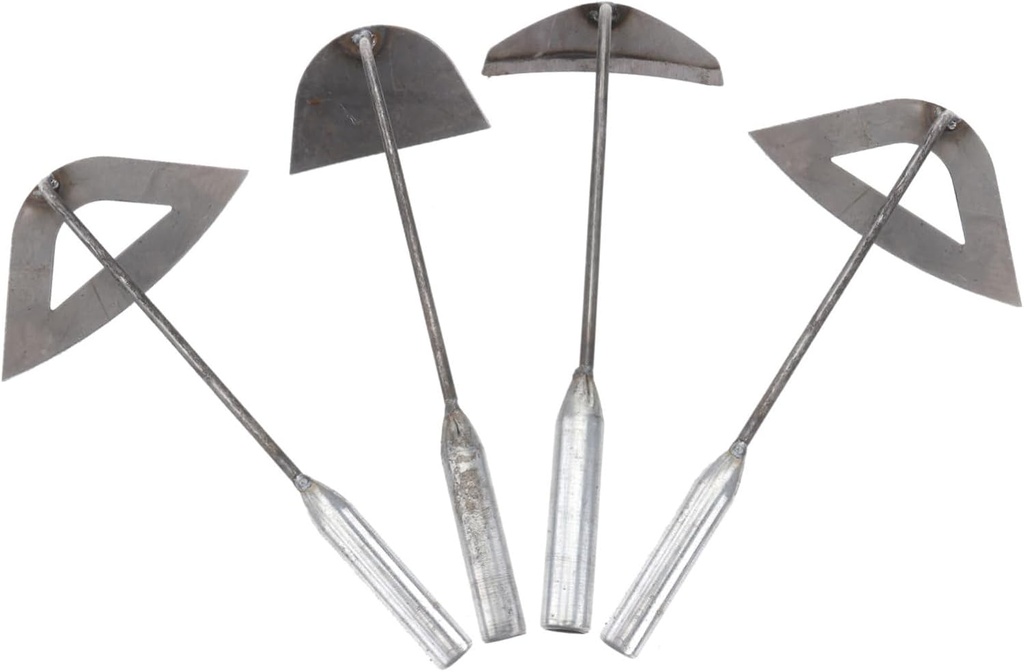 4pcs Garden Hoes Portable Hand Hoes Weed Remover Tool Multipurpose Gardening Supplies Sturdy for Weeding