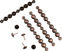 decotacks® Antique Copper Upholstery Nails/Tacks Trim 4in Long Strips, 7/16in Head Diameter,Covers 6,5 Yards DX0511AC-S6M