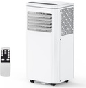 10000 BTUs Portable Air Conditioner, 3-in-1 Cooling, Dehumidifying, Fan Mode, Quiet Indoor AC Unit with Remote Control & Window Kit, Sleep Mode, Cools up to 450 Sq. Ft. for Bedroom, Living Room