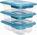 GoodCook EveryWare Bento Box Food Storage Container Set with Snap-Shut Lids, Reusable Meal Prepping Containers with Lids, Set of 7