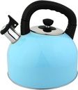 Kettle 5 Quarts Stainless Steel Whistling Tea Kettle Large Capacity Hot Water Boils Quickly for Stove Top Tea Pot, Stove Teapot Stovetop Electric Kettle(Blue,4L)