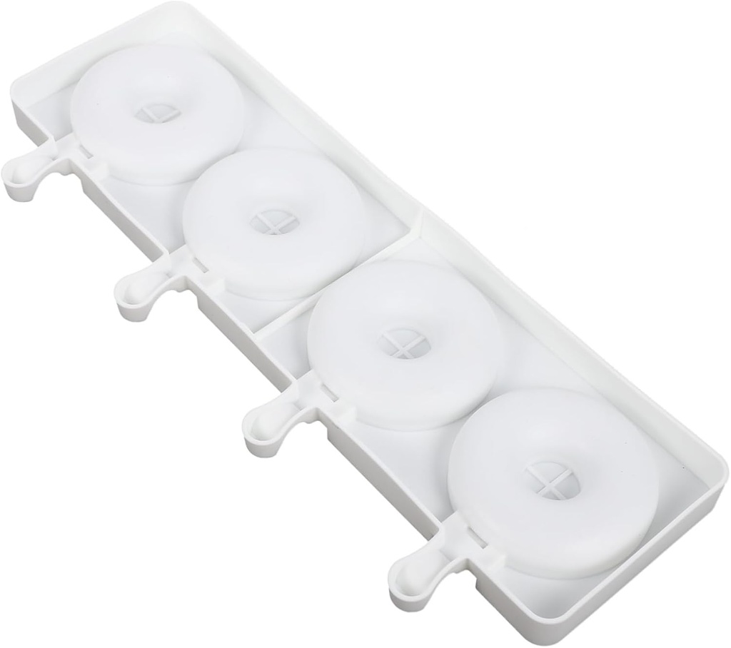 Mikinona Diy Donut-shaped Popsicle Maker Cavity Ice Cream Mold for Creative Summer Treats Reusable Food-grade Material for Homemade Popsicles and Refreshing Snacks