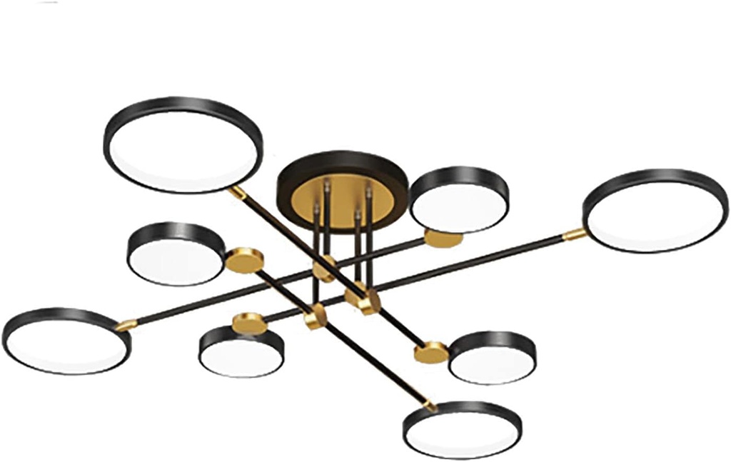 Ceiling Light Modern Chandelier for Living Room Dining Room Bedroom,Creative Simple Ceiling Lamp,LEDCeiling Lamp-Black Aurora-Free distraught 120 * 26cm