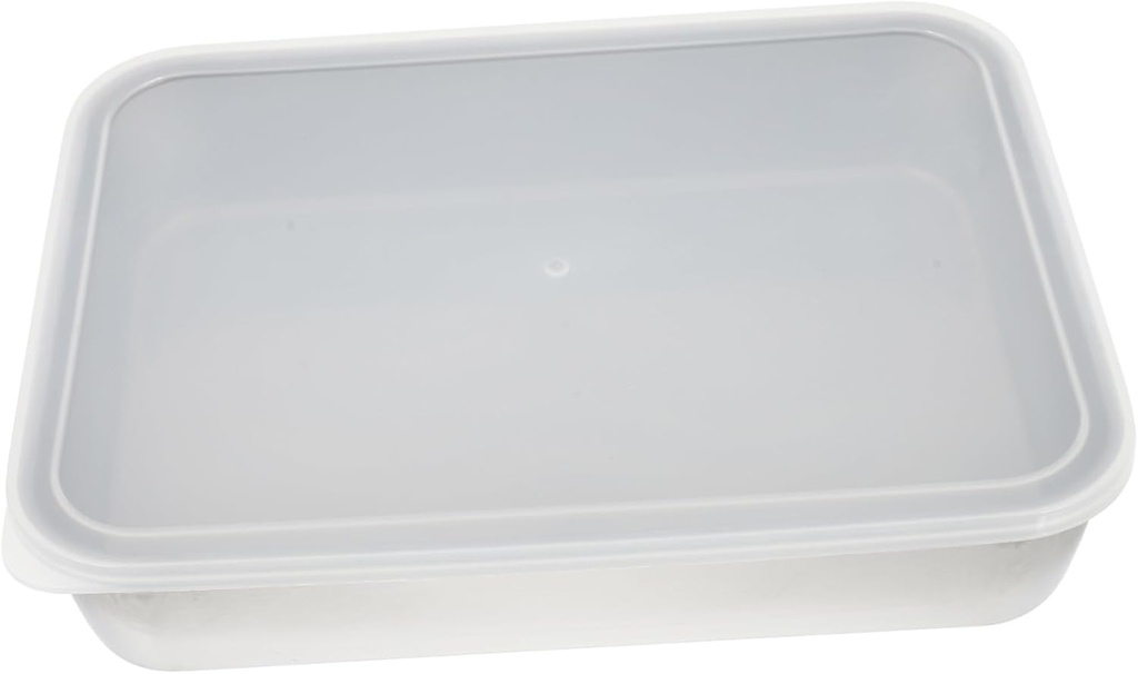 Garneck 1set Stainless Steel Deep Baking Pan Lid Food Storage Container for Cake Bread Bbq and Desserts Rustproof and Easy to Clean