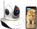 VSTARCAM Pet Camera with Laser, 3MP 2.4GHz WiFi Interactive Dog & Cat Laser Toy with Night Vision, Motion Detection Alerts, APP Remote Control Indoor Security Camera for Pet Monitoring