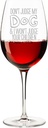 Don't Judge My Dog & I Won't Judge Your Children Engraved 18-ounce Wine Glass - 2pcs