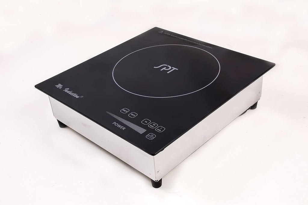 SPT SR-187RTA: Commerical 1800W Built-in Induction Cooktop, Black/Silver