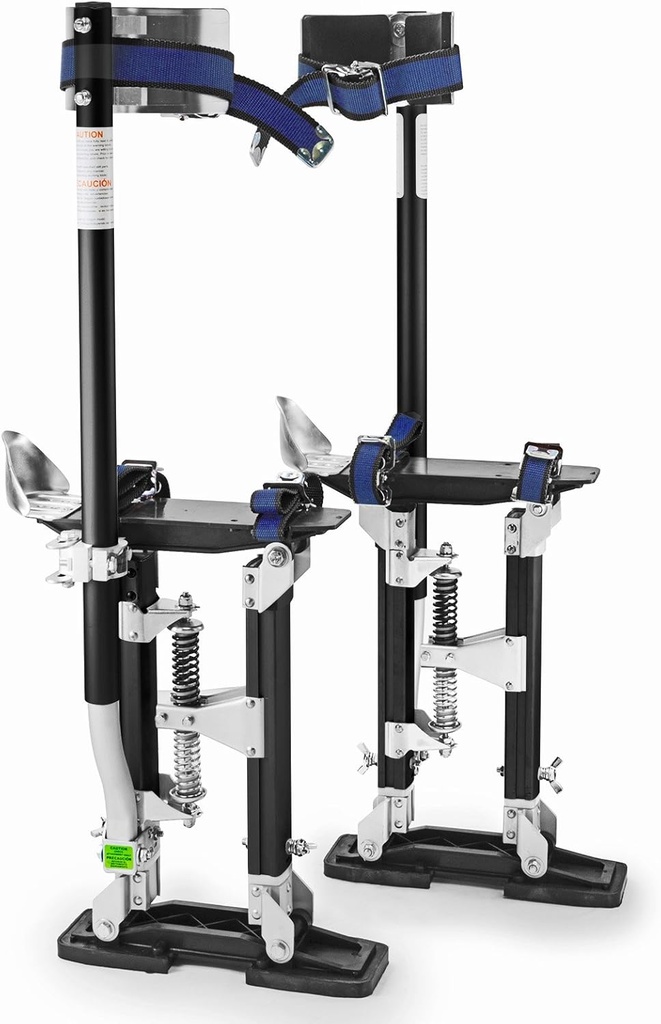 GypTool Pro 18" - 30" Drywall Stilts - Black