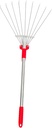 BESPORTBLE Retractable Garden Rake Ergonomic Handle for Easy Cleaning Narrow Spaces Durable Gardening Tool for Lawns and Leaves Compact Design for Optimal Grip