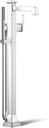 Kohler T27408-4-CP Riff® Floor-mount bath filler trim with handshower, Polished Chrome