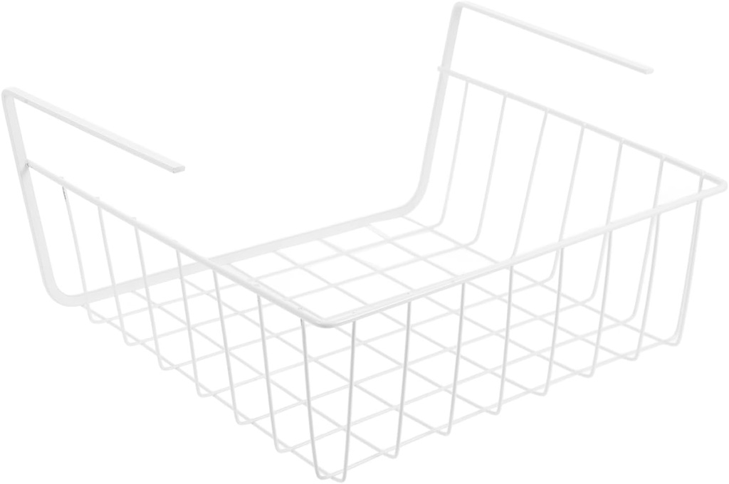 Shelf Storage Basket Iron Metal Wire Rack Plate Organizer for Kitchen Cabinet