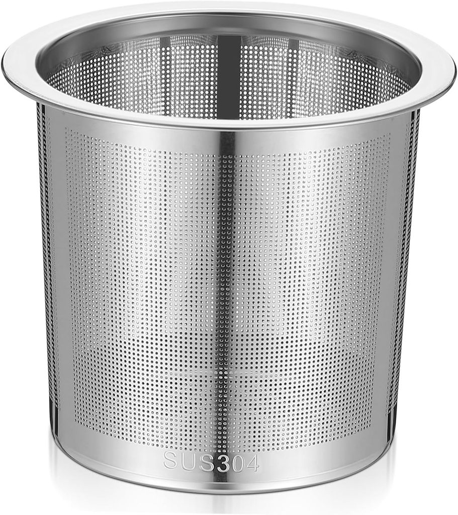 KICHOUSE Stainless Filter Mesh Strainer 7cm Mesh Design for Home Kitchen and Coffee Shop Use Easy to Clean for Brewing Coffee and Tea
