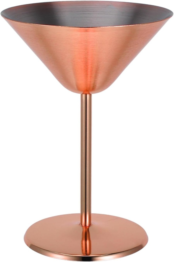 Stainless Steel Martini Goblet Unbreakable Metal Wine Cup for Parties Creative High Stem Design Elegant Bar Drinkware for Home and Outdoor Use