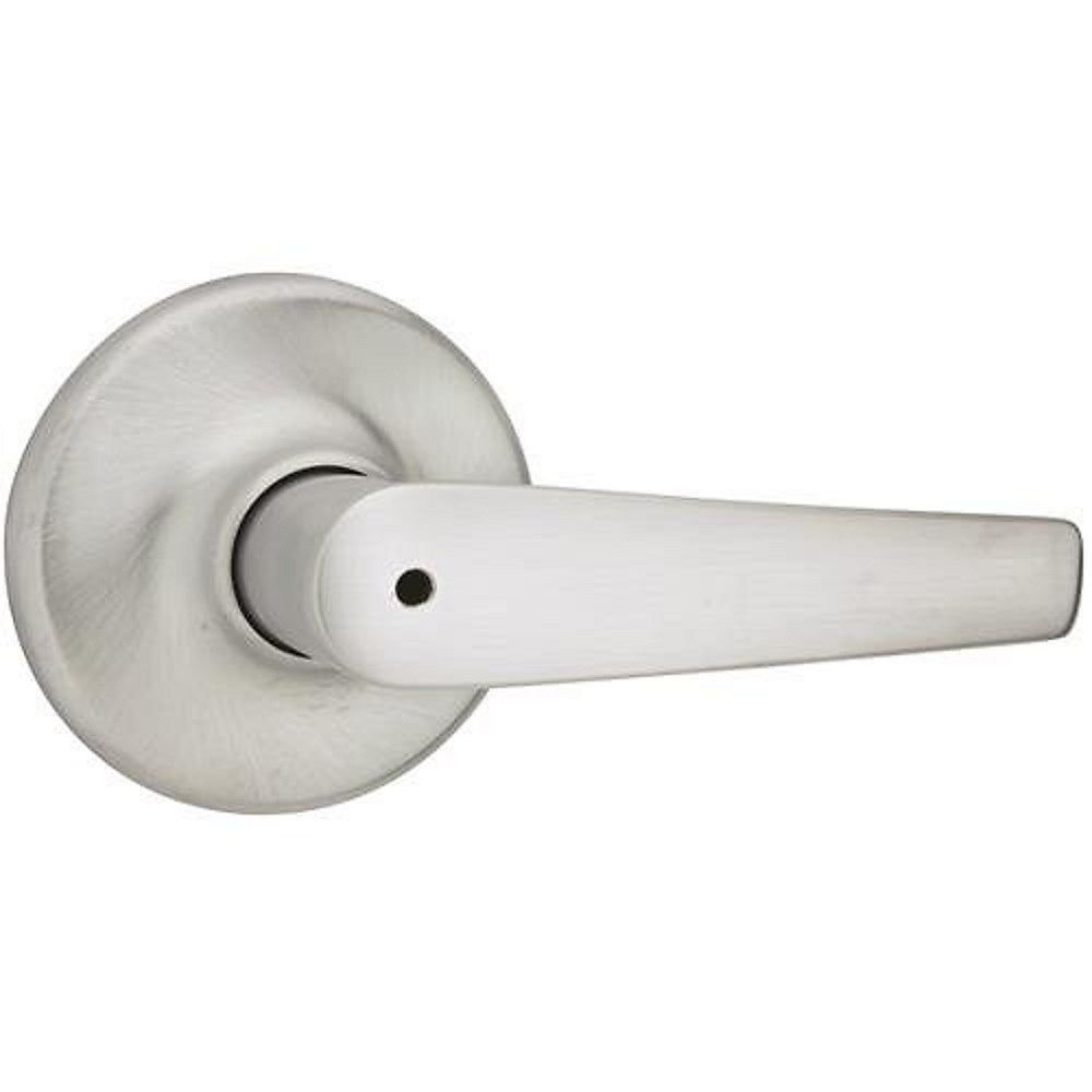 KWIKSET DELTA PRIVACY LEVER, SATIN NICKEL